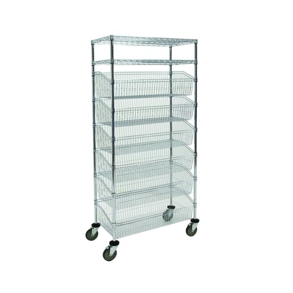 Combo Unit, 6 Basket, 2 Shelf, 18x48x80